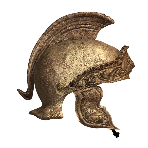 attic helmet libyan commander 3d max - Helmet of Libyan Commander (3rd-1st Century B.C.) by Poliovale